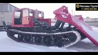 Тест-драйв трактора трелевочного ТТ-4 02, в сильный мороз -38