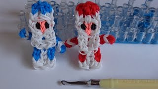 ДЕД МОРОЗ из резиночек, Радужки Rainbow Loom