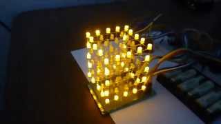 5x5x5 LED Cube Arduino 6 x 74HC595N