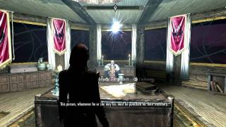 Skyrim PC - Emperor Titus Mede II faces his death with dignity [720p]