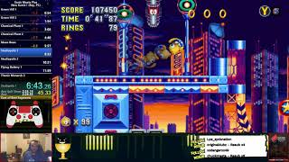 [WR] Sonic Mania Plus: Ray NG+ Speedrun (47:03)