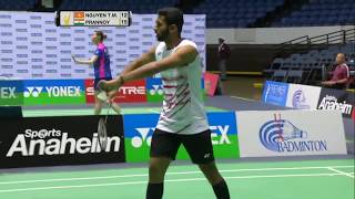 Yonex US Open 2017 | Badminton SF M2-MS | Tien Minh Nguyen vs Prannoy H. S.