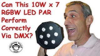 Can This 10W x7 RGBW LED PAR Perform Correctly Via DMX Review