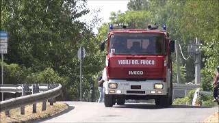 ABP Iveco 190 Vigili del Fuoco Calenzano + ABP Iveco Eurocargo VAB Calenzano in sirena