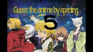 guess the anime by opening 5/угадай аниме по опенингу 5