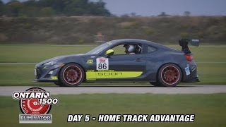 Scion FRS Track Build - Day 5 - Home Track Advantage - Ontario1500 Mini Series