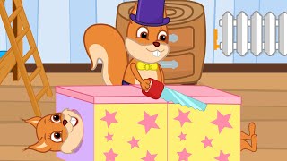 Famille d'Écureuil - Spectacle de Magie Animé 2020 en Français
