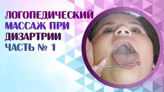 Логопедический массаж при дизартрии.  Постановка звука "Р" при дизартрии и логопедический массаж.