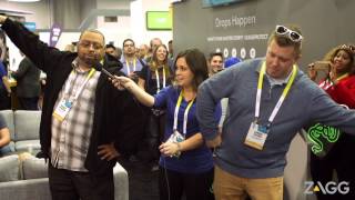 InvisibleShield Installation Line Fun at CES 2015