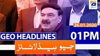 Geo Headlines 01 PM | 26th January 2020