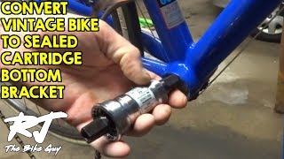 How To Upgrade Vintage Bike With Sealed Cartridge Bottom Bracket