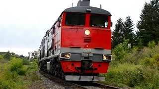 2ТЭ10М-0961 со сборным поездом, станция Киров.