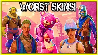 TOP 15 WORST SKINS IN FORTNITE! (You Use These!) | Fortnite Battle Royale!