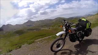 Yamaha XT 500. Le col de la Bonette.