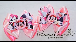 МК американские бантики с репсовой ленты /  rep ribbons with bows / Алина Селега
