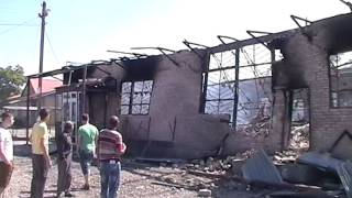 Центральный рынок после обстрела. г. Амвросиевка 15.06.2014