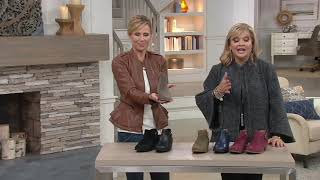 Vionic Suede Ankle Boots with Buckle - Millie on QVC