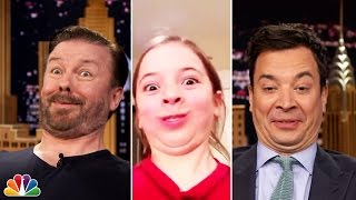 Tonight Show Funny Face Off with Ricky Gervais