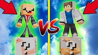 ДРЫЩ ЛАКИ БЛОК VS КАЧОК ЛАКИ БЛОК! НУБ ПРОТИВ ПРО! ВЫЖИТЬ НА 1 БЛОКЕ! #49