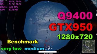 PLAYERUNKNOWN'S BATTLEGROUNDS [PUBG] | Intel Core 2 Quad Q9400 GTX950 1280x720 | #12
