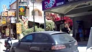 Zante Fun Train Up and down Laganas Strip June 2019