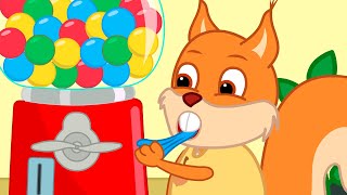Famille d'Écureuil - Gomme Collante Vidéos Animé 2021 en Français 13+