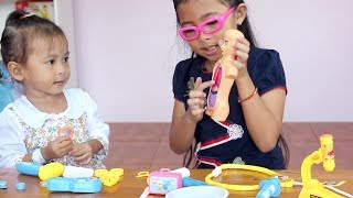 unboxing mainan anak balita lucu doctor play set for kids - main dokter dokteran