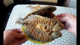 Караси во фритюре, лучший рецепт жаренных карасей.