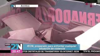 IECM está preparado para enfrentar cualquier situación de violencia