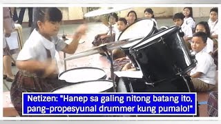 Video ng 8-year old drummer girl ng Lucena, viral