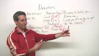 How to give directions in English