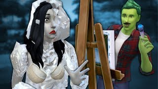 FREEZING TO DEATH FOR ART - The Sims 4 Funny Highlights #140
