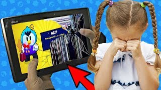 ШКОЛЬНИЦА РАЗБИЛА СВОЙ ПЛАНШЕТ ИЗ ЗА BRAWL STARS