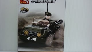 Sluban Lego Bootleg Army Cheetah's Jeep set B0587F review