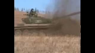 CRAZY RUSSIAN TANK DRIVER! T-72 IN ACTION!