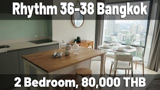 Rhythm 36-38 2 bedroom condo 88 sqm 80,000 THB