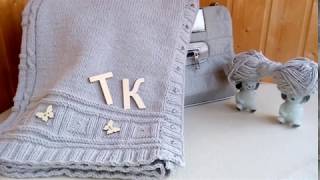 Кофта из Ализе Коттон Голд "Талая вода"