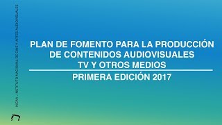 Capacitación / Concursos Plan de Fomento a la TV y otros medios // #Streaming / #INCAAenLinea