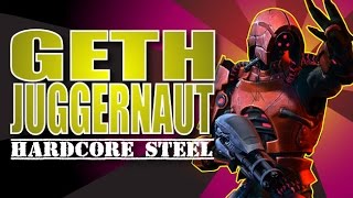 Hardcore Steel! The Geth Juggernaut! Platinum Gameplay vs Collectors and Commentary (Mass Effect 3)