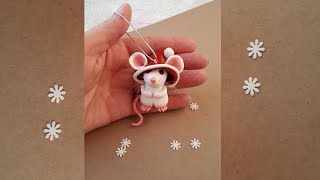 Как слепить мышку. Мастер класс. Елочная игрушка из полимерной глины своими руками.