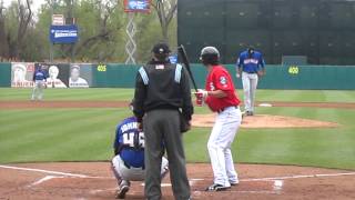 Bryce Harper 1st AAA homerun - April 22, 2012
