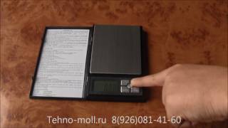 TEHNO-M NoteBook Scale 500 грамм Электронные карманные мини весы на tehno-moll.ru