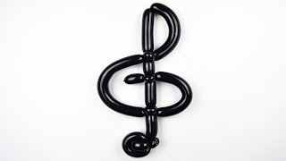 Скрипичный ключ из воздушных шаров / Treble clef of balloons (Subtitles)