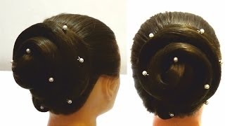 Прическа на длинные волосы за пару минут.Вечерняя прическа.Haircut for long hair