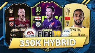 AMAZING 350K HYBRID w/ FUTURE STARS FODEN! FIFA 19 SQUAD BUILDER