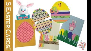 5 FUN Easter Cards! Handmade paper cards for kids ?