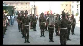 La "Marcia dei Coscritti Piemontesi" con la Fanfara della Brigata Alpina TAURINENSE - Genova