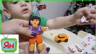 Лепка из пластилина: ???Лепим Дашу Путешественницу из пластилина ???Dora the explorer play doh
