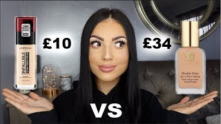 LOREAL 24 HR FOUNDATION VS DOUBLE WEAR | WHO WINS?