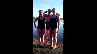 Тренировка 4.06. на Красном озере., подготовка к водному марафону, очередная победа Ольги Шакировой.